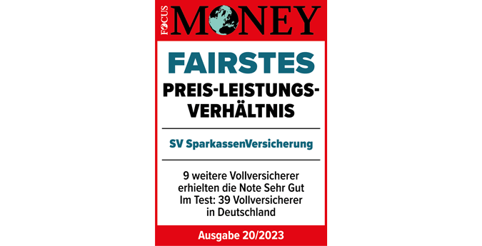 Focus Money Siegel Fairstes Preis-Leistungsverhältnis Ausgabe 20/22